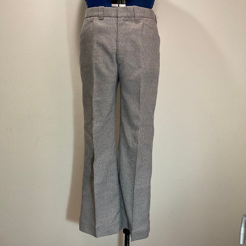 VINTAGE Ban-Rol Men’s Black & White Tweed Pants - Size 34
